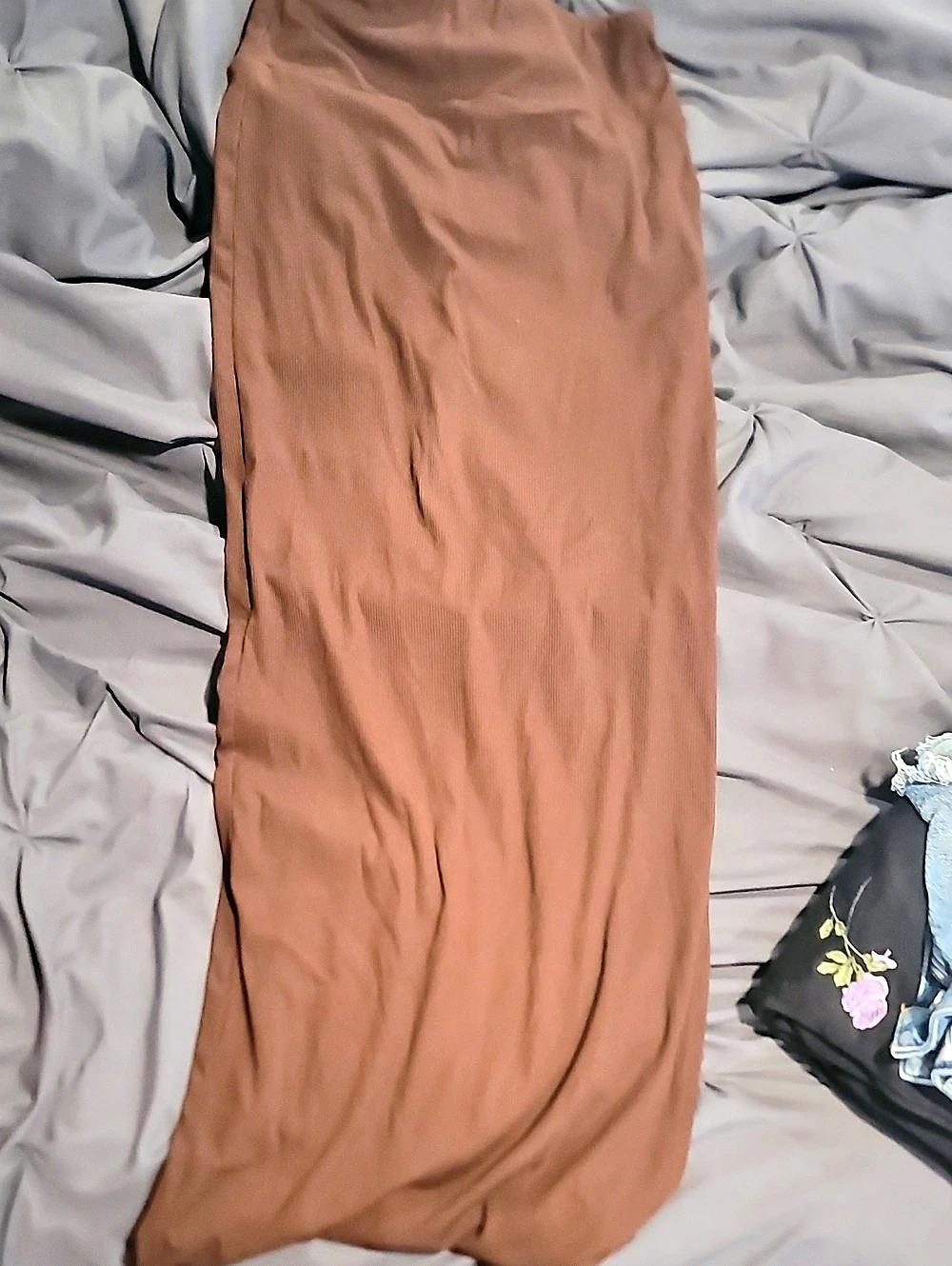 No Boundaries Brown Maxi Dress Size XS Like New